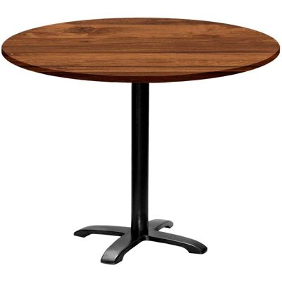 RestooTab Tisch Bazila rund - Dekor Holz; 74x110 cm (HxØ); Platte eiche wenge, Gestell schwarz; rund RestooTab Tisch Bazila rund - Dekor Holz; 74x110 cm (HxØ); Platte eiche wenge, Gestell schwarz; rund