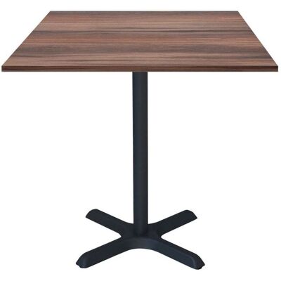 RestooTab Tisch Dina quadratisch - Dekor Holz & Uni; 70x70x74 cm (LxBxH); Platte eiche geräuchert, Gestell schwarz; quadratisch RestooTab Tisch Dina quadratisch - Dekor Holz & Uni; 70x70x74 cm (LxBxH); Platte eiche geräuchert, Gestell schwarz; quadratisch
