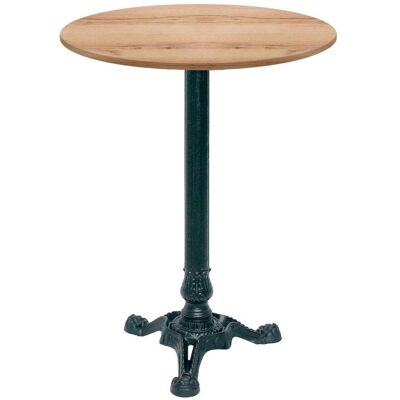 RestooTab Stehtisch Bistrot Ø60cm - Modell Calacatta; 60x60x113x60 cm (LxBxHxØ); eiche/natur; Gestell schwarz; rund RestooTab Stehtisch Bistrot Ø60cm - Modell Calacatta; 60x60x113x60 cm (LxBxHxØ); eiche/natur; Gestell schwarz; rund