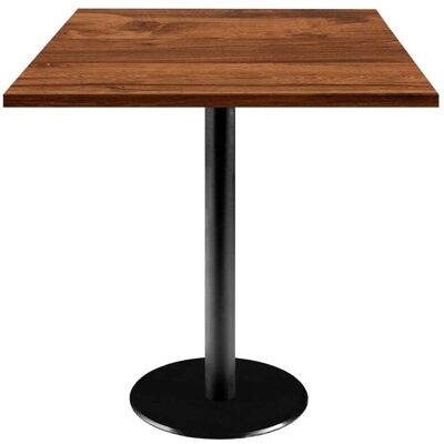 RestooTab Tisch Rome quadratisch - Dekor Holz; 70x70x75 cm (LxBxH); Platte eiche wenge, Gestell schwarz; quadratisch RestooTab Tisch Rome quadratisch - Dekor Holz; 70x70x75 cm (LxBxH); Platte eiche wenge, Gestell schwarz; quadratisch