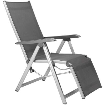 KETTLER Relaxsessel BASIC PLUS; 90x61x111 cm (LxBxH); Sitz anthrazit, Gestell silber KETTLER Relaxsessel BASIC PLUS; 90x61x111 cm (LxBxH); Sitz anthrazit, Gestell silber