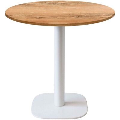 Marke Runder Tisch - 70cm Weiß Holz Europäische Qualität Marke Runder Tisch - 70cm Weiß Holz Europäische Qualität