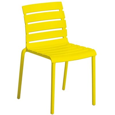 KETTLER Stapelstuhl PONZA aus Kunststoff; 47x55x78 cm (BxTxH); Sitz gelb, Gestell gelb; 4 Stück / Pack KETTLER Stapelstuhl PONZA aus Kunststoff; 47x55x78 cm (BxTxH); Sitz gelb, Gestell gelb; 4 Stück / Pack