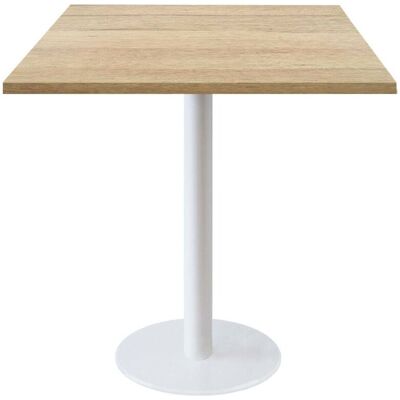 RestooTab Tisch Rome weiß quadratisch - Dekore Holz & Steine; 70x70x75 cm (LxBxH); eiche; quadratisch RestooTab Tisch Rome weiß quadratisch - Dekore Holz & Steine; 70x70x75 cm (LxBxH); eiche; quadratisch