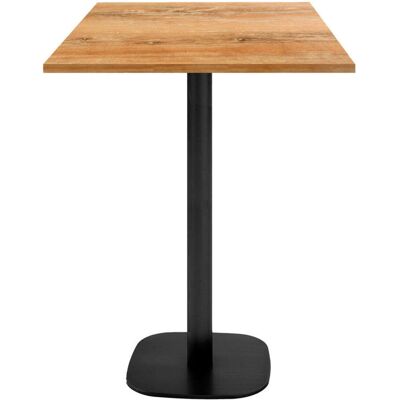 RestooTab Stehtisch Round quadratisch - Dekor Stein & Holz; 60x60x113 cm (LxBxH); Platte eiche antik, Gestell schwarz; quadratisch RestooTab Stehtisch Round quadratisch - Dekor Stein & Holz; 60x60x113 cm (LxBxH); Platte eiche antik, Gestell schwarz; quadratisch