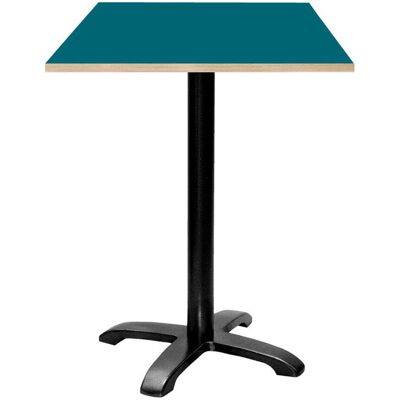 RestooTab Stehtisch Bazila quadratisch - Dekor Holz & Uni; 60x60x112 cm (LxBxH); Platte blau, Gestell schwarz; quadratisch RestooTab Stehtisch Bazila quadratisch - Dekor Holz & Uni; 60x60x112 cm (LxBxH); Platte blau, Gestell schwarz; quadratisch