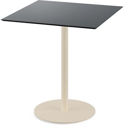 Feros Terrassentisch Urban Sand Gestell + HPL quadratisch; 70x70x73.2 cm (LxBxH); schwarz; quadratisch Feros Terrassentisch Urban Sand Gestell + HPL quadratisch; 70x70x73.2 cm (LxBxH); schwarz; quadratisch