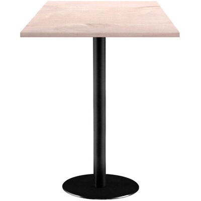 RestooTab Stehtisch Rome quadratisch - Dekor Holz; 60x60x113 cm (LxBxH); Platte birke/hellgrau, Gestell schwarz; quadratisch RestooTab Stehtisch Rome quadratisch - Dekor Holz; 60x60x113 cm (LxBxH); Platte birke/hellgrau, Gestell schwarz; quadratisch