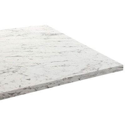 RestooTab Tischplatte quadratisch, helles Marmor-Dekor; 70x70 cm (LxB); weiß/steingrau/marmoriert; quadratisch RestooTab Tischplatte quadratisch, helles Marmor-Dekor; 70x70 cm (LxB); weiß/steingrau/marmoriert; quadratisch