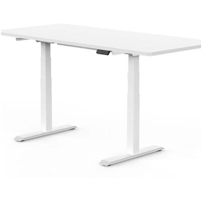 FlexiSpot Höhenverstellbarer Schreibtisch Stahlrahmen; 166.9x85.8x6.2 cm (LxBxH); weiß; rechteckig FlexiSpot Höhenverstellbarer Schreibtisch Stahlrahmen; 166.9x85.8x6.2 cm (LxBxH); weiß; rechteckig