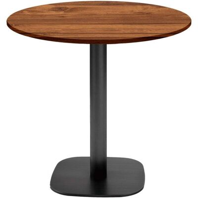 RestooTab Tisch Round rund - Dekor Stein & Holz; 75x70 cm (HxØ); Platte eiche wenge, Gestell schwarz; rund RestooTab Tisch Round rund - Dekor Stein & Holz; 75x70 cm (HxØ); Platte eiche wenge, Gestell schwarz; rund