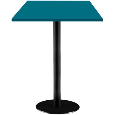 RestooTab Stehtisch Rome quadratisch - Dekor Uni; 60x60x113 cm (LxBxH); Platte blau, Gestell schwarz; quadratisch RestooTab Stehtisch Rome quadratisch - Dekor Uni; 60x60x113 cm (LxBxH); Platte blau, Gestell schwarz; quadratisch