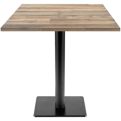 RestooTab Tisch Milan T quadratisch - Dekore Holz & Uni; 70x70x75 cm (LxBxH); eiche/vintage braun; quadratisch RestooTab Tisch Milan T quadratisch - Dekore Holz & Uni; 70x70x75 cm (LxBxH); eiche/vintage braun; quadratisch