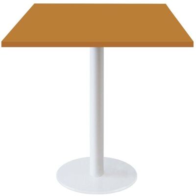 RestooTab Tisch Rome weiß quadratisch - Dekore Uni; 70x70x75 cm (LxBxH); senf; quadratisch RestooTab Tisch Rome weiß quadratisch - Dekore Uni; 70x70x75 cm (LxBxH); senf; quadratisch