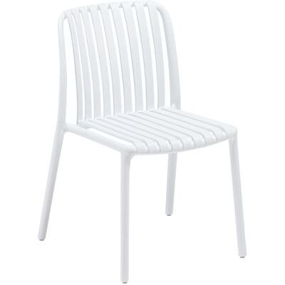 KETTLER Stapelstuhl LAGO aus Kunststoff; 55x56x80 cm (BxTxH); Sitz weiß, Gestell weiß; 4 Stück / Pack KETTLER Stapelstuhl LAGO aus Kunststoff; 55x56x80 cm (BxTxH); Sitz weiß, Gestell weiß; 4 Stück / Pack
