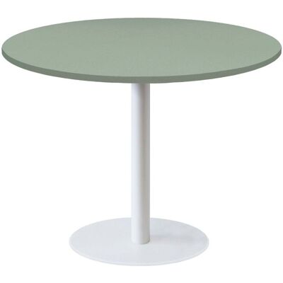 RestooTab Tisch Rome XL weiß rund - Dekore Uni; 75x120 cm (HxØ); hellgrün; rund RestooTab Tisch Rome XL weiß rund - Dekore Uni; 75x120 cm (HxØ); hellgrün; rund