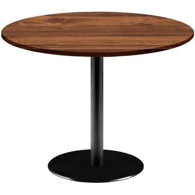 RestooTab Tisch Rome XL rund - Dekor Holz; 75x120 cm (HxØ); Platte eiche wenge, Gestell schwarz; rund RestooTab Tisch Rome XL rund - Dekor Holz; 75x120 cm (HxØ); Platte eiche wenge, Gestell schwarz; rund