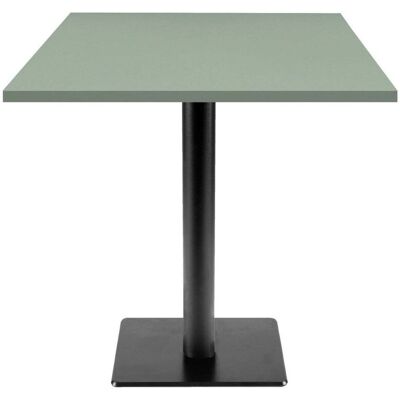 RestooTab Tisch Milan T quadratisch - Dekore Holz & Uni; 70x70x75 cm (LxBxH); hellgrün; quadratisch RestooTab Tisch Milan T quadratisch - Dekore Holz & Uni; 70x70x75 cm (LxBxH); hellgrün; quadratisch