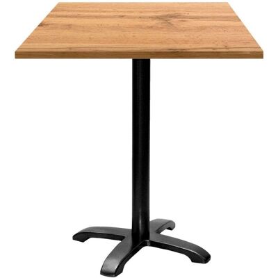 RestooTab Stehtisch Bazila quadratisch - Dekor Holz & Uni; 70x70x113 cm (LxBxH); Platte eiche, Gestell schwarz; quadratisch RestooTab Stehtisch Bazila quadratisch - Dekor Holz & Uni; 70x70x113 cm (LxBxH); Platte eiche, Gestell schwarz; quadratisch