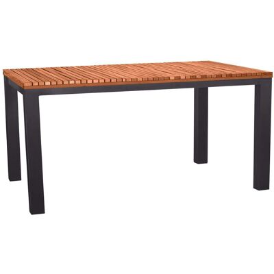 Rondo Gartentisch 'Sassa' 80 x 80 cm; 150x77 cm (BxH); natur/anthrazit Rondo Gartentisch 'Sassa' 80 x 80 cm; 150x77 cm (BxH); natur/anthrazit