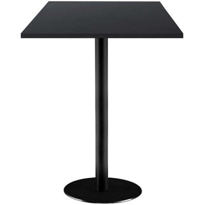 RestooTab Stehtisch Rome quadratisch - Dekor Uni; 60x60x113 cm (LxBxH); Platte schwarz, Gestell schwarz; quadratisch RestooTab Stehtisch Rome quadratisch - Dekor Uni; 60x60x113 cm (LxBxH); Platte schwarz, Gestell schwarz; quadratisch