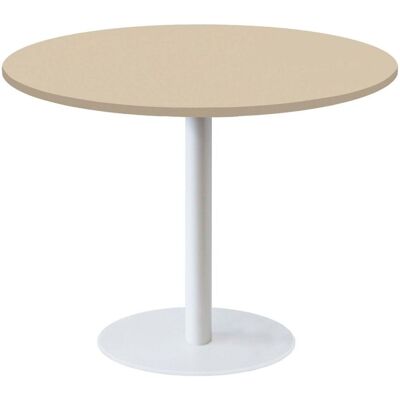 RestooTab Tisch Rome XL weiß rund - Dekore Uni; 75x120 cm (HxØ); beige; rund RestooTab Tisch Rome XL weiß rund - Dekore Uni; 75x120 cm (HxØ); beige; rund