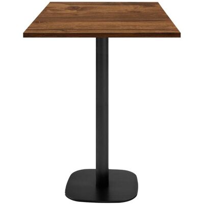 RestooTab Stehtisch Round quadratisch - Dekor Stein & Holz; 60x60x113 cm (LxBxH); Platte eiche wenge, Gestell schwarz; quadratisch RestooTab Stehtisch Round quadratisch - Dekor Stein & Holz; 60x60x113 cm (LxBxH); Platte eiche wenge, Gestell schwarz; quadratisch