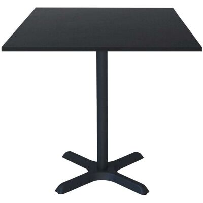 RestooTab Tisch Dina quadratisch - Dekor Holz & Uni; 70x70x74 cm (LxBxH); Platte schwarz, Gestell schwarz; quadratisch RestooTab Tisch Dina quadratisch - Dekor Holz & Uni; 70x70x74 cm (LxBxH); Platte schwarz, Gestell schwarz; quadratisch
