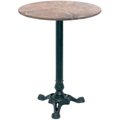 RestooTab Stehtisch Bistrot Ø60cm - Modell Calacatta; 60x60x113x60 cm (LxBxHxØ); braun/marmoriert; Gestell schwarz; rund RestooTab Stehtisch Bistrot Ø60cm - Modell Calacatta; 60x60x113x60 cm (LxBxHxØ); braun/marmoriert; Gestell schwarz; rund