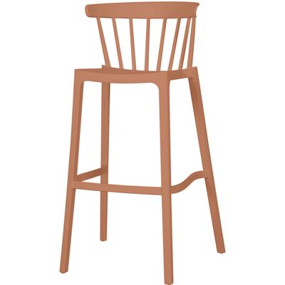 Barths Barstuhl Windson ohne Armlehne; 56x55x103 cm (BxTxH); terrakotta; 4 Stück / Pack Barths Barstuhl Windson ohne Armlehne; 56x55x103 cm (BxTxH); terrakotta; 4 Stück / Pack