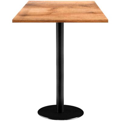 RestooTab Stehtisch Rome quadratisch - Dekor Holz; 60x60x113 cm (LxBxH); Platte eiche/braun, Gestell schwarz; quadratisch RestooTab Stehtisch Rome quadratisch - Dekor Holz; 60x60x113 cm (LxBxH); Platte eiche/braun, Gestell schwarz; quadratisch