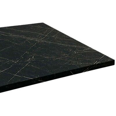RestooTab Tischplatte quadratisch, dunkles Marmor-Dekor; 70x70 cm (LxB); schwarz/marmoriert; quadratisch RestooTab Tischplatte quadratisch, dunkles Marmor-Dekor; 70x70 cm (LxB); schwarz/marmoriert; quadratisch