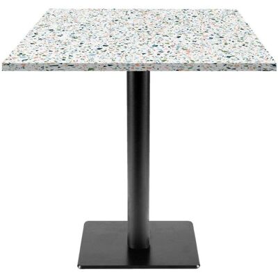 RestooTab Tisch Milan T quadratisch - Dekore Steine; 70x70x75 cm (LxBxH); mehrfarbig/terrazzo; quadratisch RestooTab Tisch Milan T quadratisch - Dekore Steine; 70x70x75 cm (LxBxH); mehrfarbig/terrazzo; quadratisch