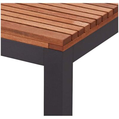 Rondo Gartentisch 'Sassa' 80 x 80 cm; 200x77 cm (BxH); natur/anthrazit Rondo Gartentisch 'Sassa' 80 x 80 cm; 200x77 cm (BxH); natur/anthrazit