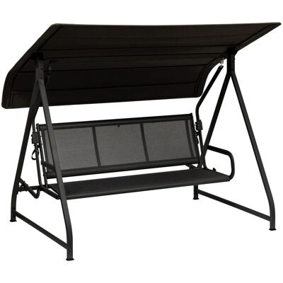 KETTLER Hollywoodschaukel PARADISO; 169x228x189 cm (BxTxH); Sitz schwarz, Gestell anthrazit KETTLER Hollywoodschaukel PARADISO; 169x228x189 cm (BxTxH); Sitz schwarz, Gestell anthrazit