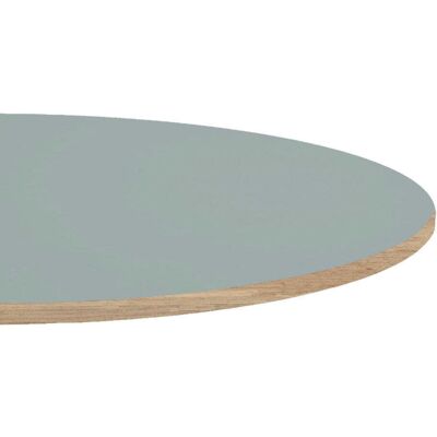 RestooTab Tischplatte rund, einfarbiges Dekor, Kanten in Holzoptik; 70x70 cm (LxB); grau; rund RestooTab Tischplatte rund, einfarbiges Dekor, Kanten in Holzoptik; 70x70 cm (LxB); grau; rund