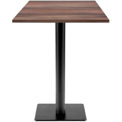 RestooTab Stehtisch Milan T quadratisch - Dekor Holz; 60x60x113 cm (LxBxH); Platte eiche geräuchert, Gestell schwarz; quadratisch RestooTab Stehtisch Milan T quadratisch - Dekor Holz; 60x60x113 cm (LxBxH); Platte eiche geräuchert, Gestell schwarz; quadratisch