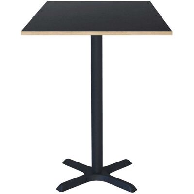 RestooTab Stehtisch Dina quadratisch - Dekor Holz & Uni; 60x60x112 cm (LxBxH); Platte schwarz, Gestell schwarz; quadratisch RestooTab Stehtisch Dina quadratisch - Dekor Holz & Uni; 60x60x112 cm (LxBxH); Platte schwarz, Gestell schwarz; quadratisch