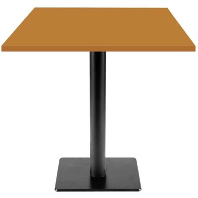 RestooTab Tisch Milan T quadratisch - Dekore Holz & Uni; 70x70x75 cm (LxBxH); senf; quadratisch RestooTab Tisch Milan T quadratisch - Dekore Holz & Uni; 70x70x75 cm (LxBxH); senf; quadratisch