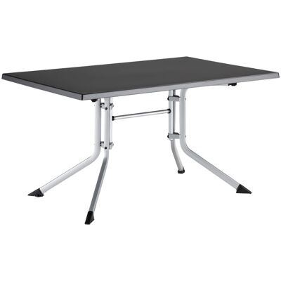 KETTLER Klapptisch BOULEVARD; 140x95x74 cm (LxBxH); Platte anthrazit, Gestell silber; rechteckig KETTLER Klapptisch BOULEVARD; 140x95x74 cm (LxBxH); Platte anthrazit, Gestell silber; rechteckig