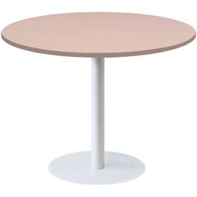RestooTab Tisch Rome XL weiß rund - Dekore Uni; 75x120 cm (HxØ); altrosa; rund RestooTab Tisch Rome XL weiß rund - Dekore Uni; 75x120 cm (HxØ); altrosa; rund