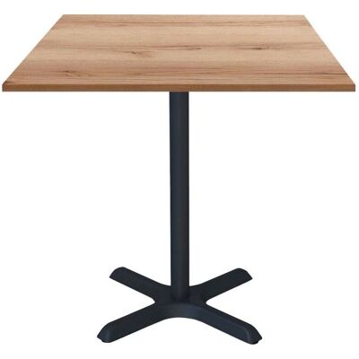 RestooTab Tisch Dina quadratisch - Dekor Holz & Uni; 70x70x74 cm (LxBxH); Platte eiche/natur, Gestell schwarz; quadratisch RestooTab Tisch Dina quadratisch - Dekor Holz & Uni; 70x70x74 cm (LxBxH); Platte eiche/natur, Gestell schwarz; quadratisch