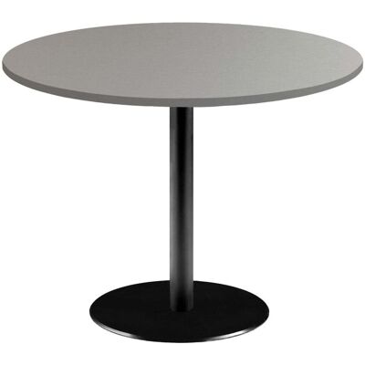 RestooTab Tisch Rome XL rund - Dekor Uni; 75x120 cm (HxØ); Platte grau, Gestell schwarz; rund RestooTab Tisch Rome XL rund - Dekor Uni; 75x120 cm (HxØ); Platte grau, Gestell schwarz; rund