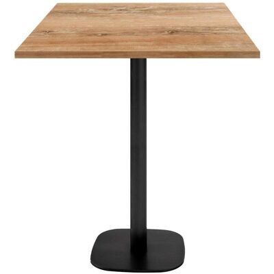 RestooTab Stehtisch Round quadratisch - Dekor Stein & Holz; 70x70x113 cm (LxBxH); Platte eiche antik, Gestell schwarz; quadratisch RestooTab Stehtisch Round quadratisch - Dekor Stein & Holz; 70x70x113 cm (LxBxH); Platte eiche antik, Gestell schwarz; quadratisch
