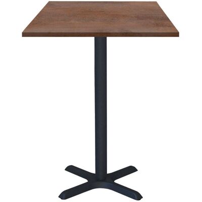 RestooTab Stehtisch Dina quadratisch - Dekor Stein; 60x60x112 cm (LxBxH); Platte bronze, Gestell schwarz; quadratisch RestooTab Stehtisch Dina quadratisch - Dekor Stein; 60x60x112 cm (LxBxH); Platte bronze, Gestell schwarz; quadratisch