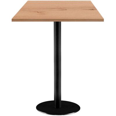 RestooTab Stehtisch Rome quadratisch - Dekor Holz; 60x60x113 cm (LxBxH); Platte eiche/natur, Gestell schwarz; quadratisch RestooTab Stehtisch Rome quadratisch - Dekor Holz; 60x60x113 cm (LxBxH); Platte eiche/natur, Gestell schwarz; quadratisch