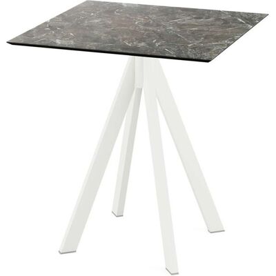 Feros Terrassentisch Infinity Weiß Gestell + HPL quadratisch; 70x70x73.2 cm (LxBxH); mehrfarbig; quadratisch Feros Terrassentisch Infinity Weiß Gestell + HPL quadratisch; 70x70x73.2 cm (LxBxH); mehrfarbig; quadratisch