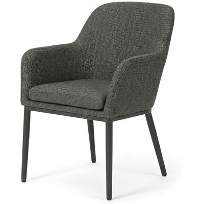 Barths Belfort - Dining Stuhl mit Armlehne; 53x53x86 cm (BxTxH); Sitz grau, Gestell grau; 2 Stück / Pack Barths Belfort - Dining Stuhl mit Armlehne; 53x53x86 cm (BxTxH); Sitz grau, Gestell grau; 2 Stück / Pack