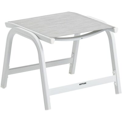 KETTLER Hocker BASIC PLUS; 54x55x55x44 cm (BxTxLxH); Sitz hellgrau, Gestell weiß KETTLER Hocker BASIC PLUS; 54x55x55x44 cm (BxTxLxH); Sitz hellgrau, Gestell weiß