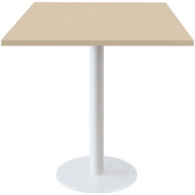 RestooTab Tisch Rome weiß quadratisch - Dekore Uni; 70x70x75 cm (LxBxH); beige; quadratisch RestooTab Tisch Rome weiß quadratisch - Dekore Uni; 70x70x75 cm (LxBxH); beige; quadratisch